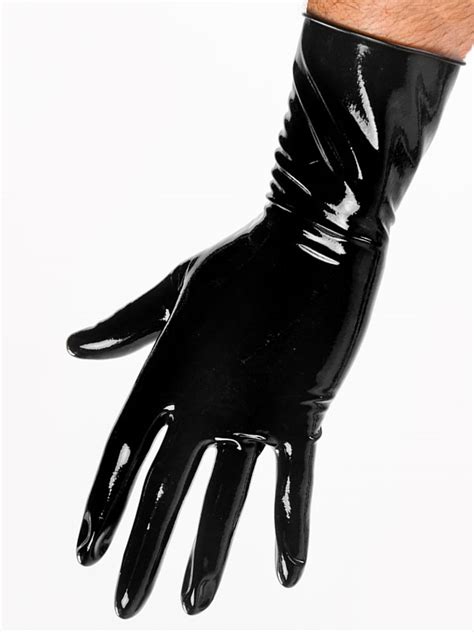 short and long latex gloves 